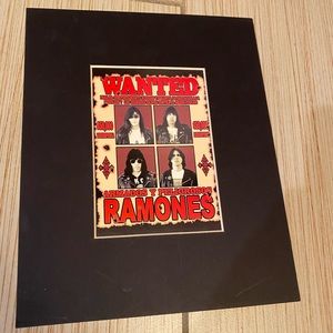 Rare RAMONES Tower Records Mini Poster Vintage